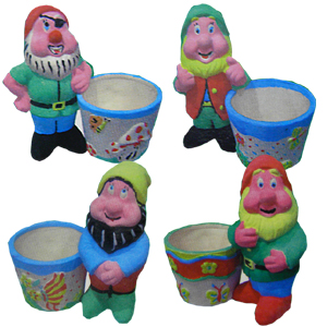 Unbranded Paint Your Own Plant Pot Garden Gnome