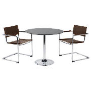 Unbranded Pair of Ashton chairs, chocolate