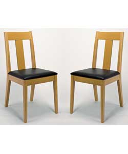 Size (W)45.5, (D)48, (H)80cm.Solid wood frame upholstered with a brown leather effect seat.Weight 14