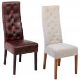 Unbranded Pair of Belgrave Leather Dining Chairs