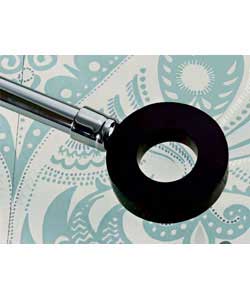 Unbranded Pair of Black Circle Finials