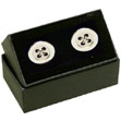 This pair of button cuff links are a great fun gift for a man whatever the occasion.The button