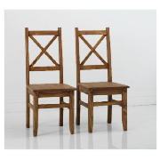Unbranded Pair of Canto Chairs, Dark Pine