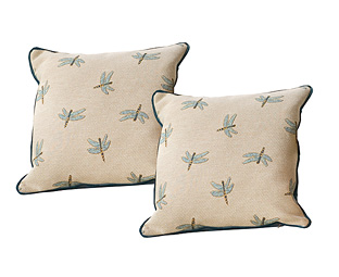 Unbranded Pair of Dragonfly Cushions