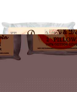 Unbranded Pair of Duck Feather and Down Pillows