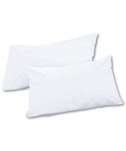 Pair of Easy Care Housewife Pillowcases - White