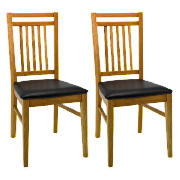 Unbranded Pair of Franklin Dining Chairs, Oak