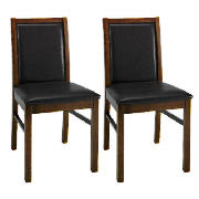 Unbranded Pair of Hanoi Chairs, Walnut