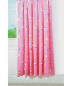Pair of Hello Kitty Pencil Pleat Curtains - 66x54in