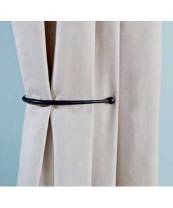 Unbranded Pair of J-Shaped Holdback - Black