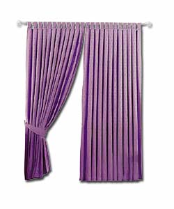 Pair of Lilac Bordeax Ready Made Curtains 167 x 183cm