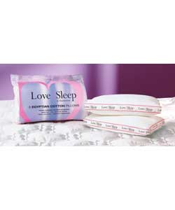 Pair of Love 2 Sleep Seamed Support Pillows