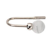 Unbranded Pair of Metal Holdbacks Stainless Steel Effect