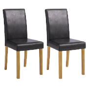 Unbranded Pair of Milton Chairs, Brown