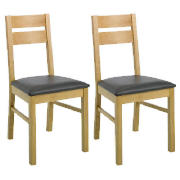 Unbranded Pair of Montego chairs, natural