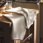 Unbranded Pair of Organic Teatowels Waffle