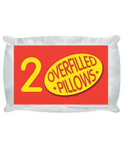 Unbranded Pair of Overfilled Pillows