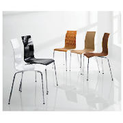 Unbranded Pair of Padova Chairs, White Gloss