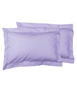 Pair of Plain Dye Oxford Pillowcases - Heather