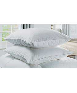 Luxurious high content goose down pillows.80 goose down and 20 goose feather filling.100 cotton jacq