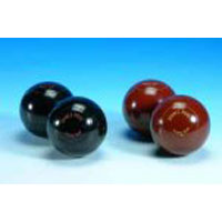 Unbranded Pair of Scottish Non-Biassed Carpet Bowls Black