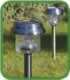 Pair of Stainless Steel Solar Lights