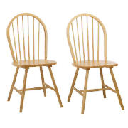 Unbranded Pair of Whitton chairs, natural