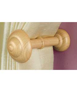 Pair of Wooden Holdbacks