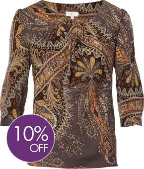Unbranded Paisley Print Blouse