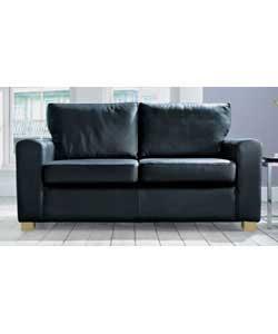 Palma Large Leather Sofa - Black