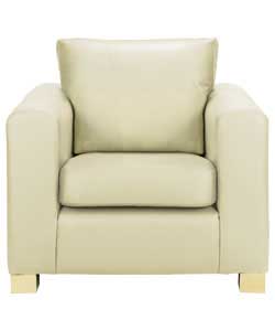 Palma Leather Chair - Ivory