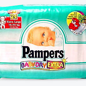 Pampers Baby Dry Nappies - Extra Large cl - Size: 4 x 24 cl