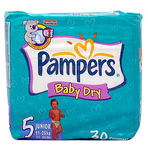 Pampers Baby Dry Nappies - Junior - Size: 5