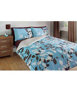 Pamplone Kingsize Duvet Cover Set - Duck Egg Blue