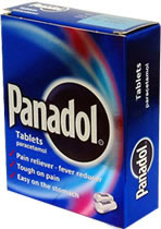 White film-coated tablet containing Paracetamol 50