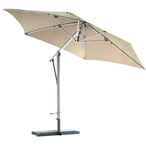 Pandamatic Parasol & Base Natural/Graphite