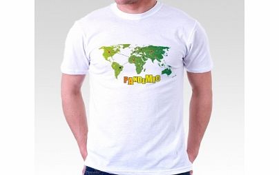 Unbranded Pandemic White T-Shirt Medium ZT
