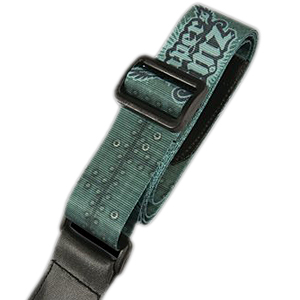 Unbranded Paper Jamz Guitar Straps - Green Rivets