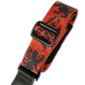 Unbranded Paper Jamz Guitar Straps - Red Lion