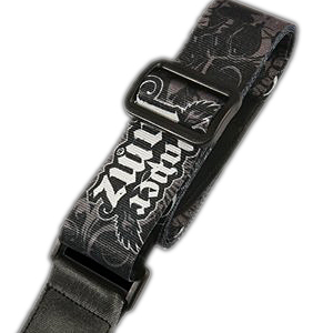 Unbranded Paper Jamz Guitar Straps - Skull and Compass