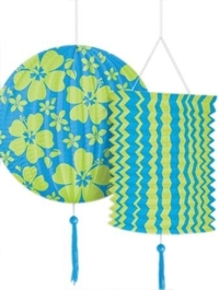 Unbranded Paper Lanterns - Hibiscus Blue (PK 2)