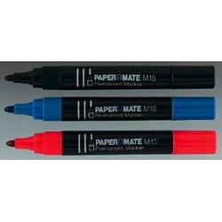 Paper Mate Permanent Marker M15 Bullet Tip Blue