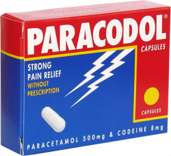 Capsule containing Paracetamol 500mg, Codeine phos