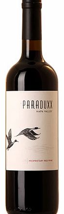 A blend of 63% Zinfandel, 29% Cabernet Sauvignon, 8% Merlotm that has spent 16 months in 40%-new French and American oak. The aromas are inviting and complex, with bright ripe raspberry and blackberry notes, deeper elements of molasses, nutmeg and ca