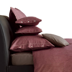 Parallel Duvet Cover- Ruby- Double