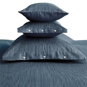 Parallel Pillowcase- Midnight Blue- Square