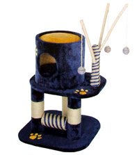 A unique and robust scratcher and climber with anti-scratch carpet