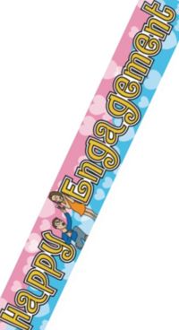 Unbranded Party Banner - Happy Engagement 9ft