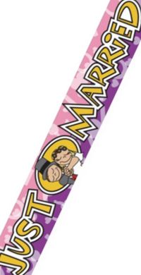 Unbranded Party Banner - Just Married 9ft