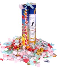 No ordinary party poppers these. A shower of confetti will float down on your guests and is